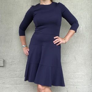 Three Dots A-Line Ponte Dress